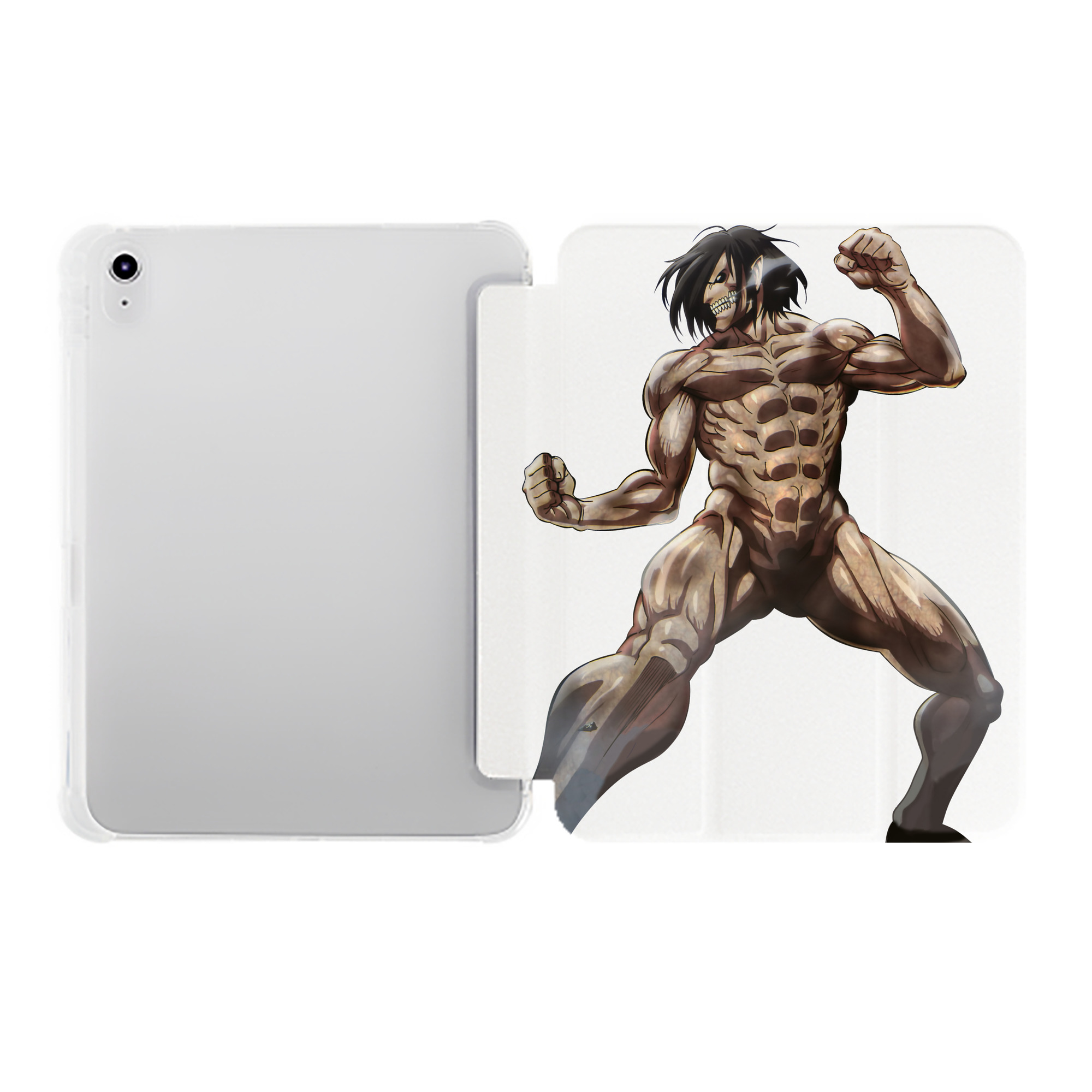 （画像用） 進撃の巨人 Attack on Titan IPad ケース ペン収納付き 三つ折りスタンド PUレザー×シリコン 対応機種9.5/10.5/10.9インチ